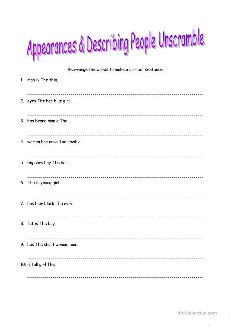 Parts Of A Sentence Worksheet English Esl Sentence Structure Worksheets Most Ed