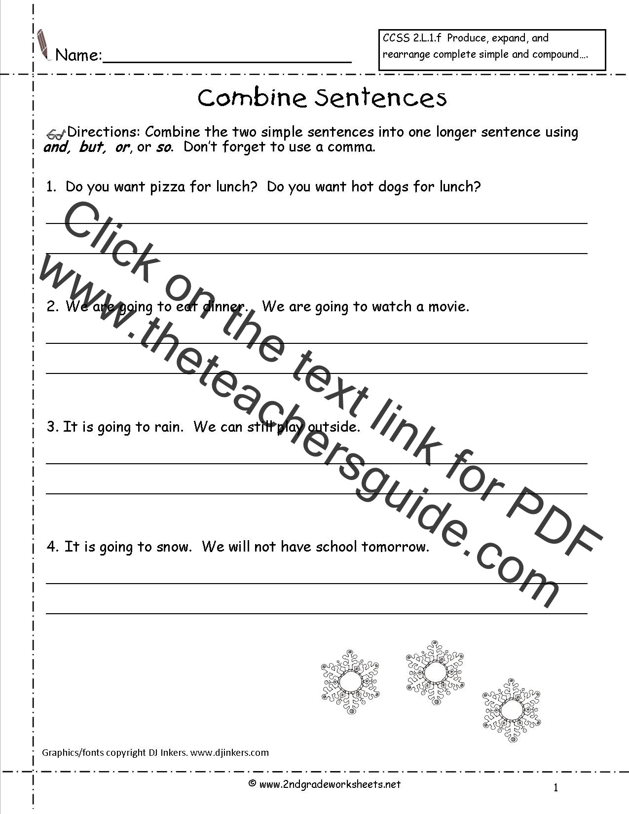 Parts Of A Sentence Worksheet Second Grade Sentences Worksheets Ccss 2 L 1 F Worksheets