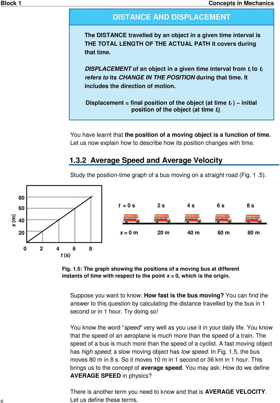 Position Time Graph Worksheet 1 3 1 Position Distance and Displacement Pdf Free Download
