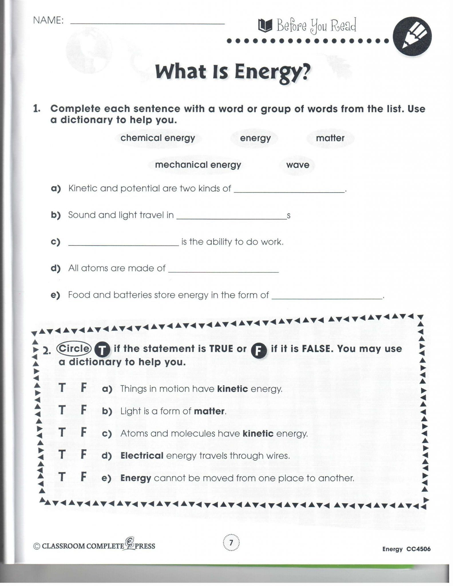 Potential and Kinetic Energy Worksheet Pin On Finance Bud