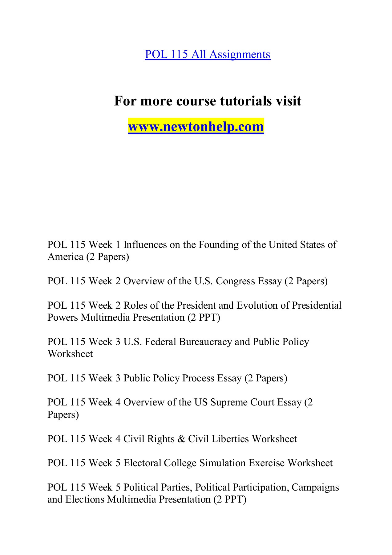 Powers Of Congress Worksheet Pol 115 Dreams E True Newtonhelp Pages 1 17 Text