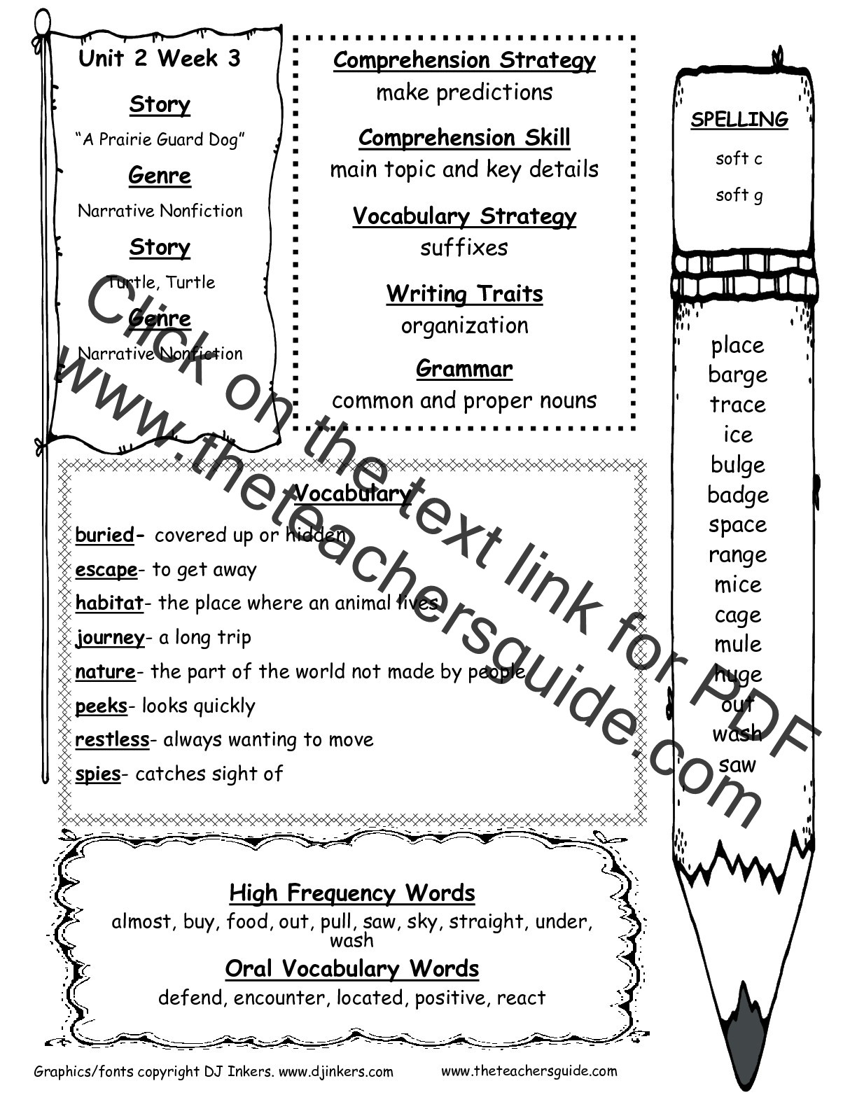Proper Nouns Worksheet 2nd Grade Wonders Second Grade Unit Two Week Three Printouts