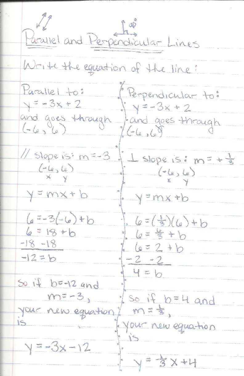 Proving Lines Parallel Worksheet Writing Equations Parallel and Perpendicular Lines