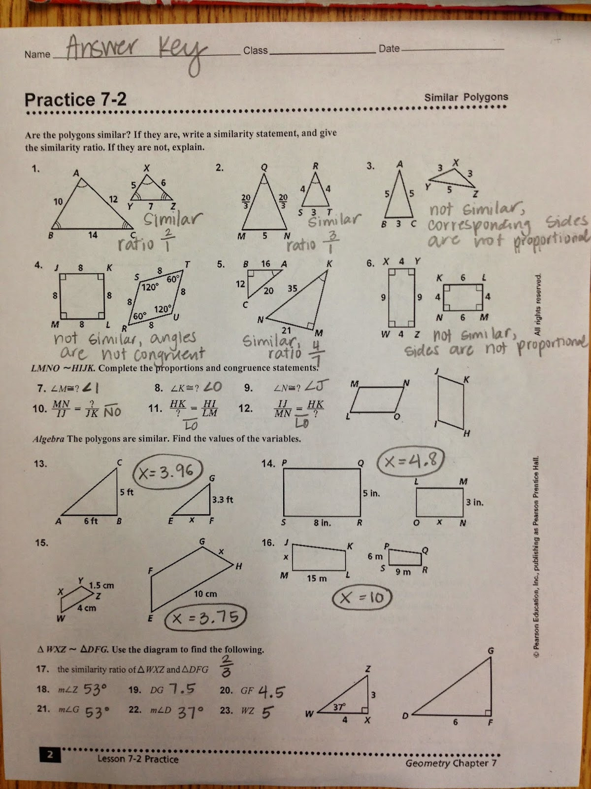 Proving Triangles Similar Worksheet 100 [ Similar Triangles Proportions Worksheet ]