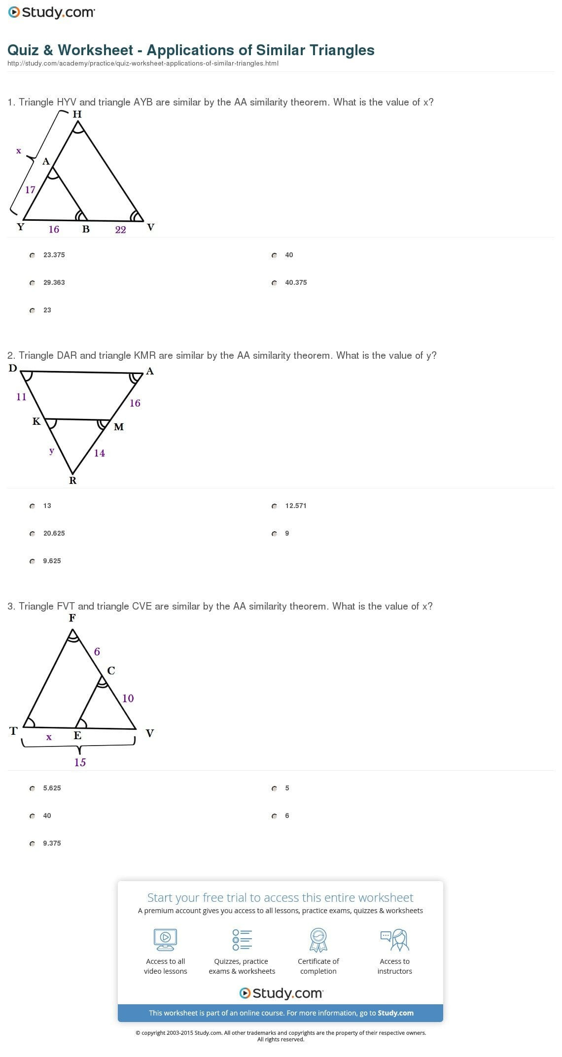 Proving Triangles Similar Worksheet Density and Similar Figures Worksheet