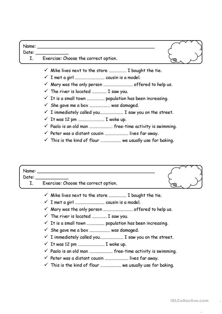 Relative Dating Worksheet Answer Key Relative Pronouns Quiz