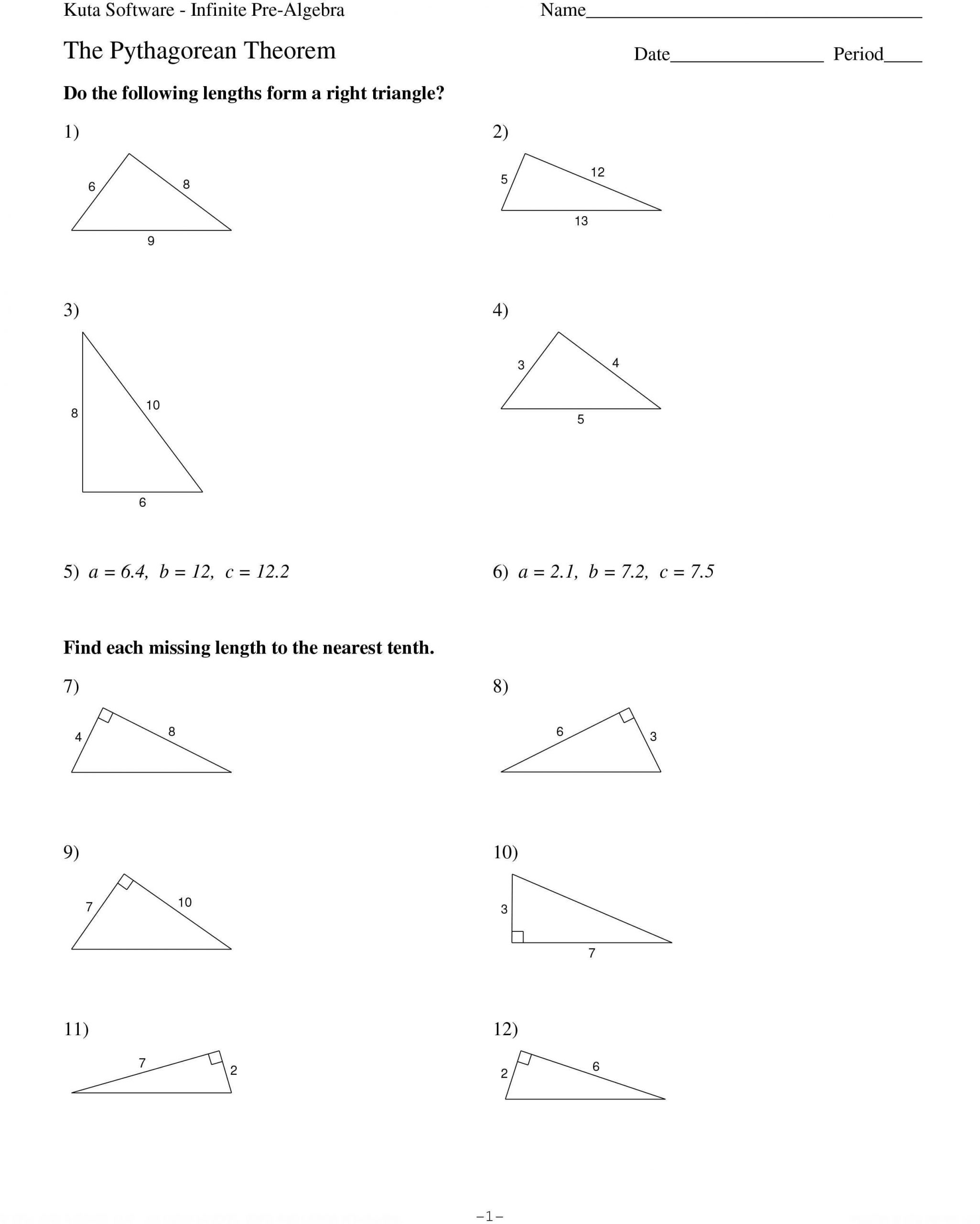 Right Triangle Trig Worksheet Answers 40 Innovative Pythagorean theorem Worksheet for You S