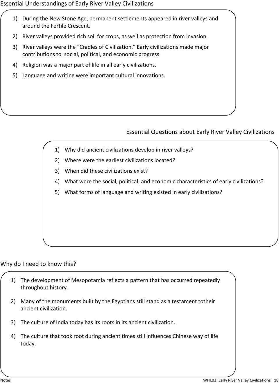 River Valley Civilizations Worksheet Answers Whi 03 Early River Valley Civilizations Pdf Free Download