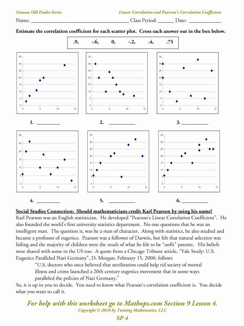Scatter Plot Worksheet with Answers Pin On Geography