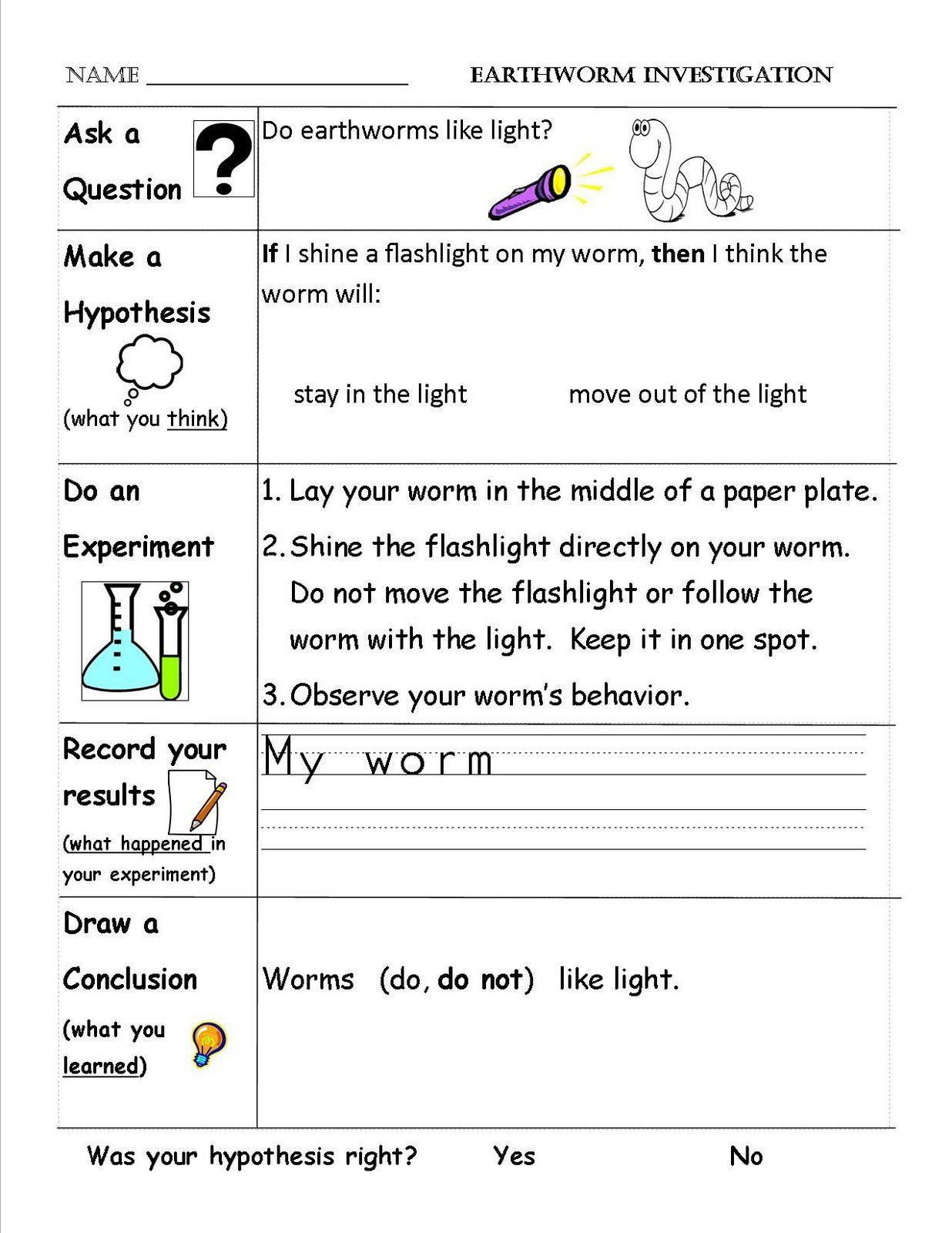 Scientific Method Worksheet High School First Grade Shenanigans Scientific Method