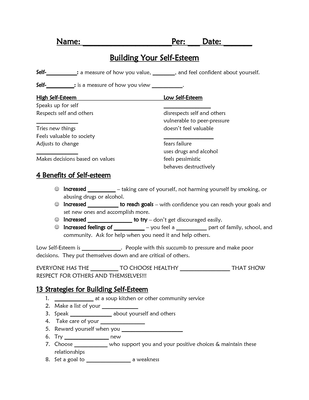 Self Esteem Worksheet for Adults top Ten Floo Y Wong Artist — Self Esteem Worksheets