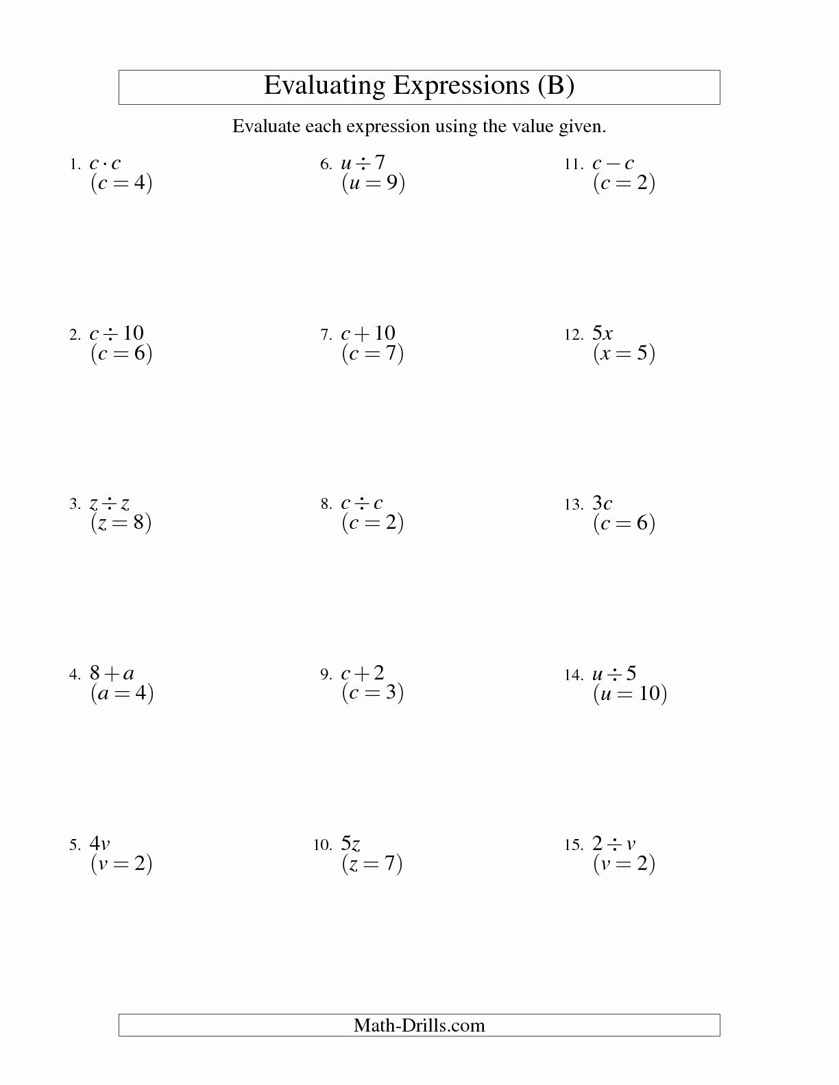Simplifying Rational Expressions Worksheet Algebra 2 Rational Expressions Worksheets
