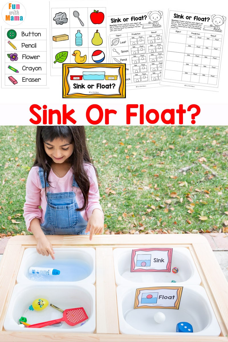 Sink or Float Worksheet Sink Float Experiment Worksheet Fun with Mama