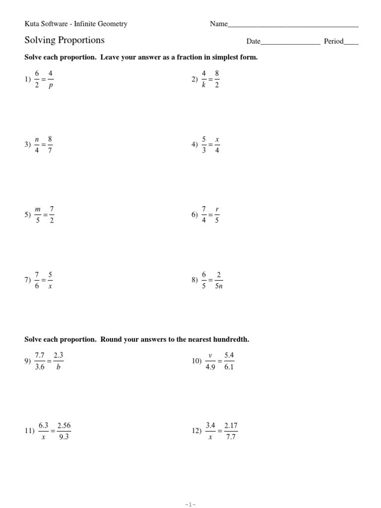 Solving Proportions Worksheet Answers solving Proportions