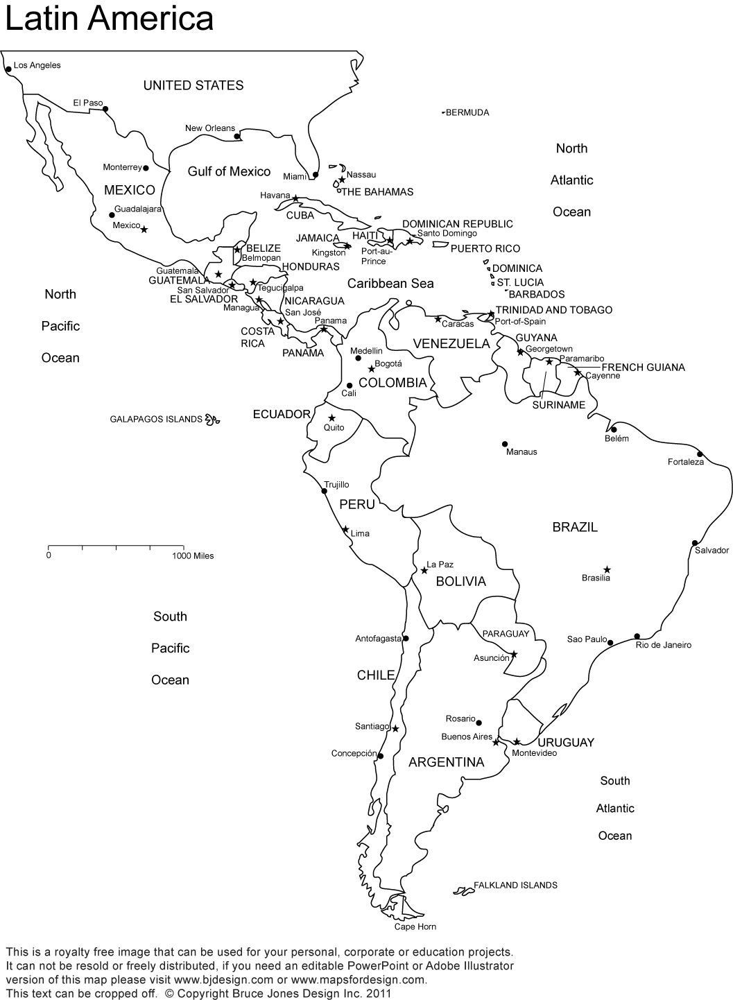 Spanish Speaking Countries Map Worksheet Latin America Printable Blank Map south America Brazil