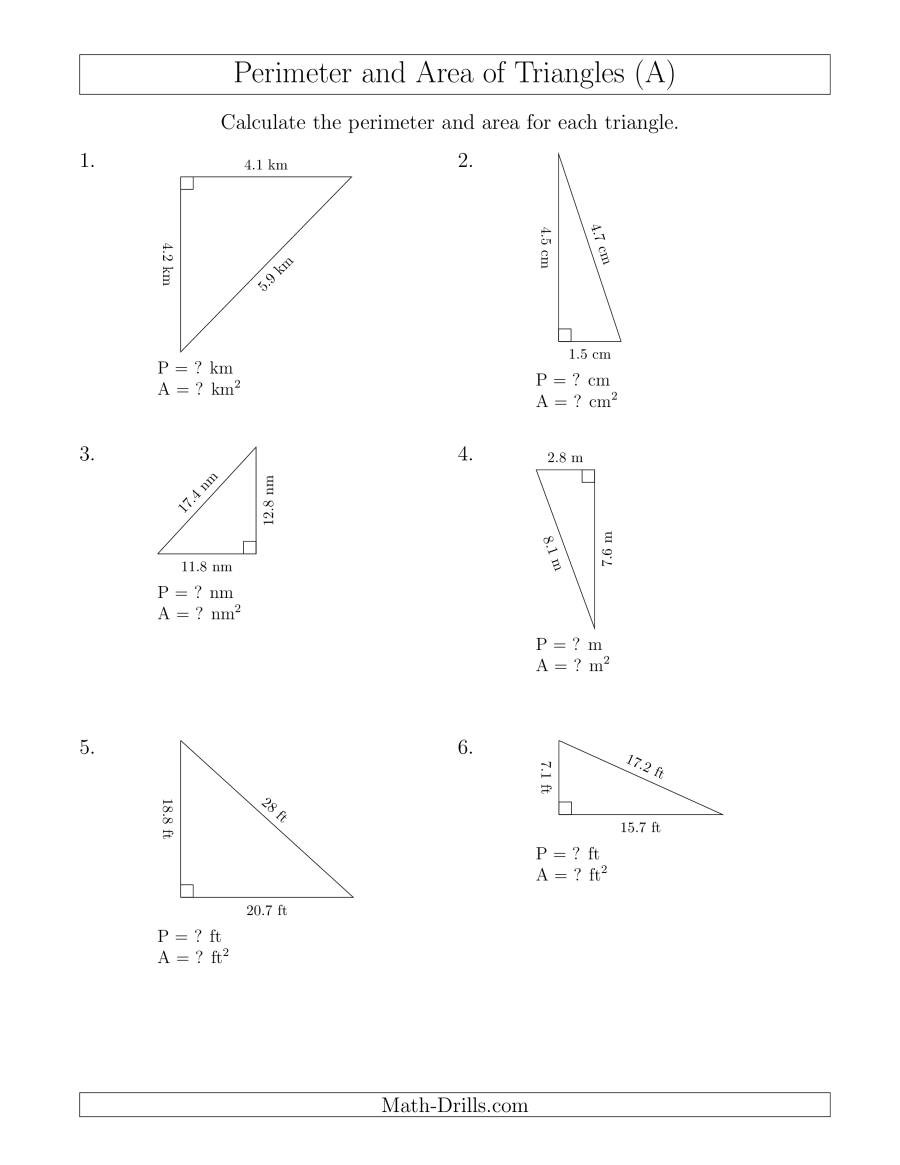 Special Right Triangles Practice Worksheet Right Triangle Worksheet