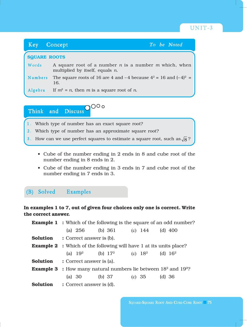 Square and Cube Roots Worksheet Square Square Root and Cube Cube Root Pdf Free Download