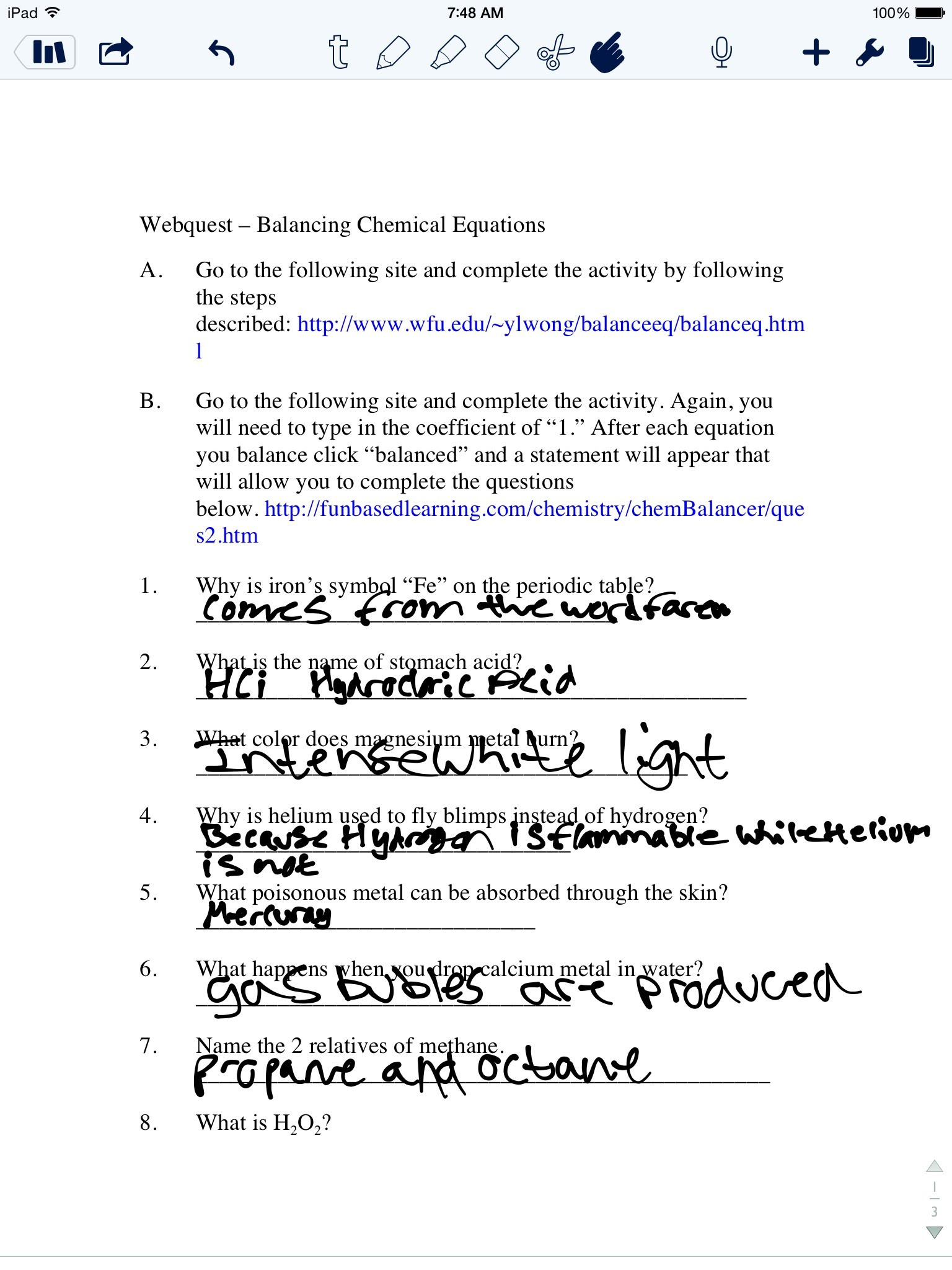 Stoichiometry Worksheet Answer Key Balancing Equations Stoichiometry Worksheet