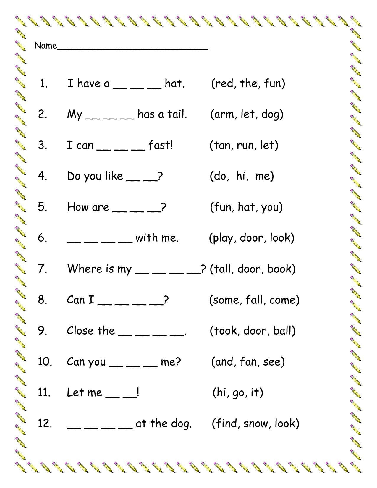 Subject Predicate Worksheet Pdf 5th Grade English Worksheets Pdf