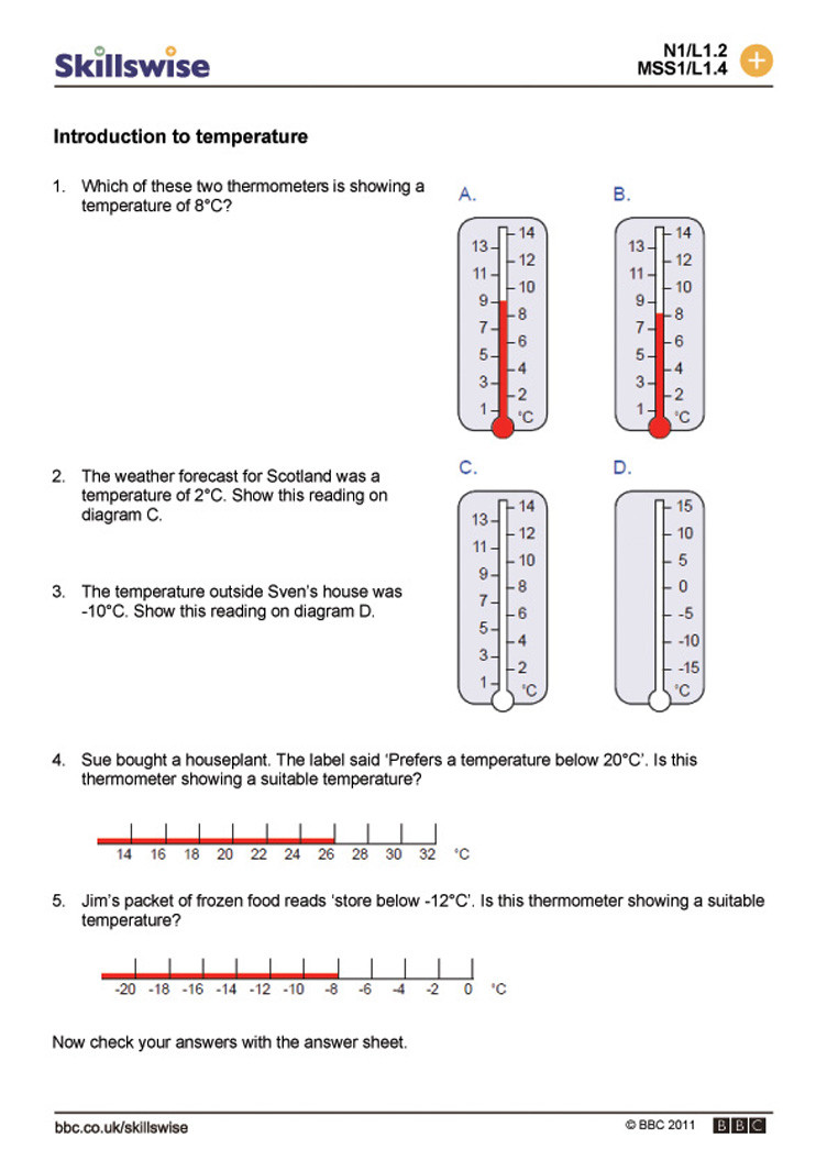 Temperature Conversion Worksheet Answer Key Luxury Measuring Temperature Worksheet