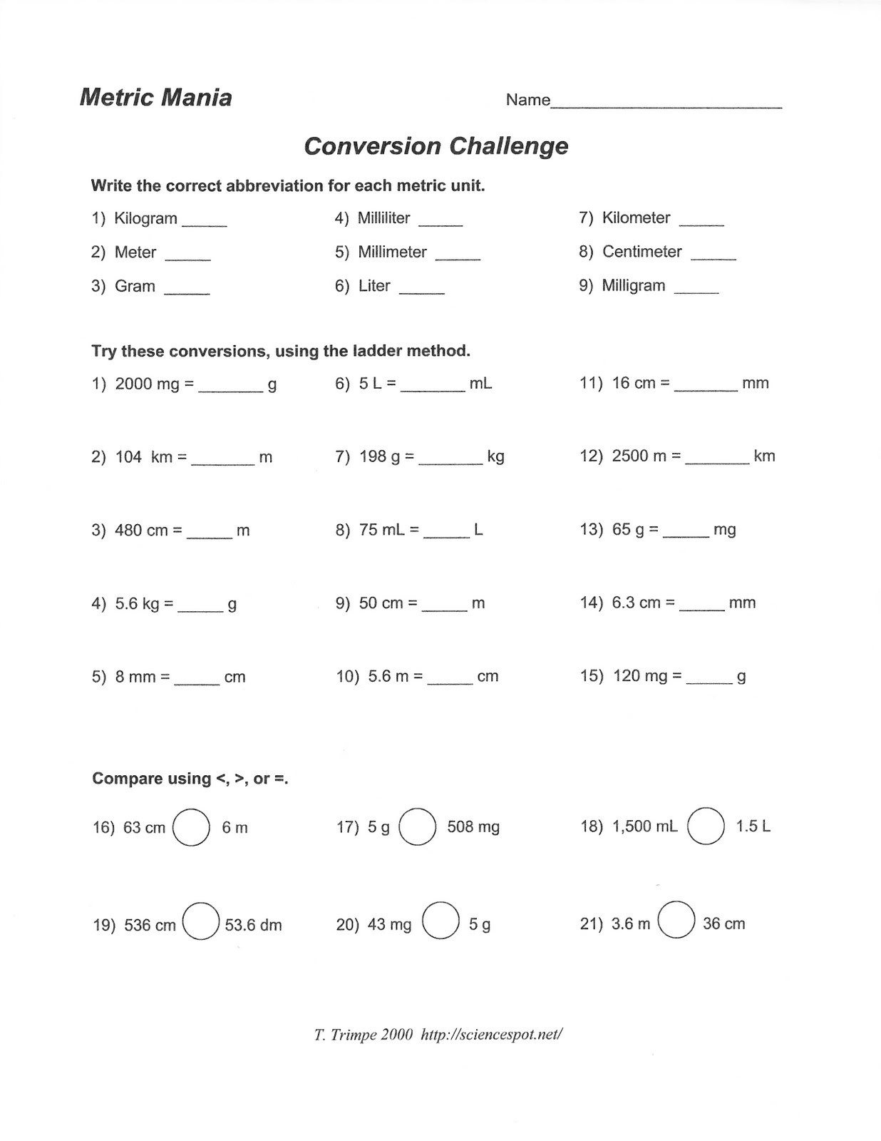 Temperature Conversion Worksheet Answers Celsius to Fahrenheit Conversion Worksheet