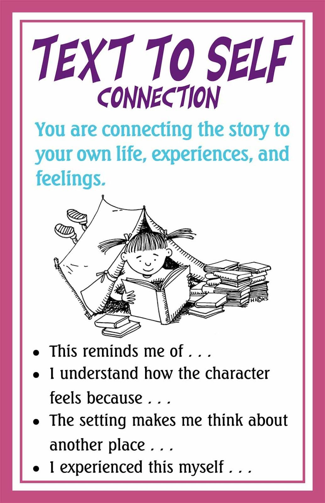 Text to Self Connections Worksheet Text to Self Connection Poster Teachingsuperpower