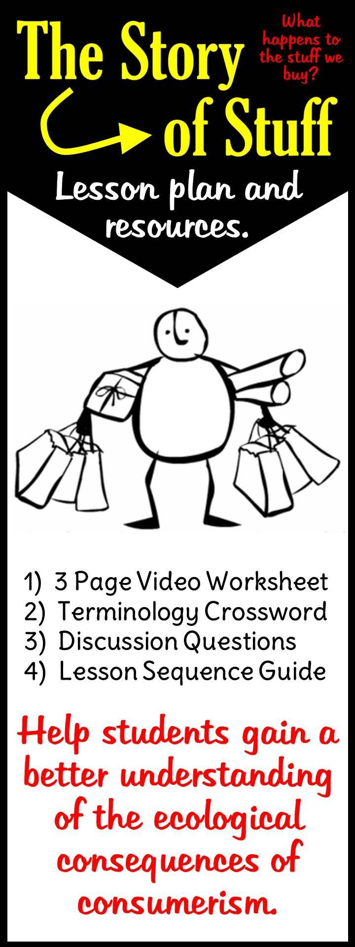 The Story Of Stuff Worksheet the Story Of Stuff Worksheet Crossword and Discussion