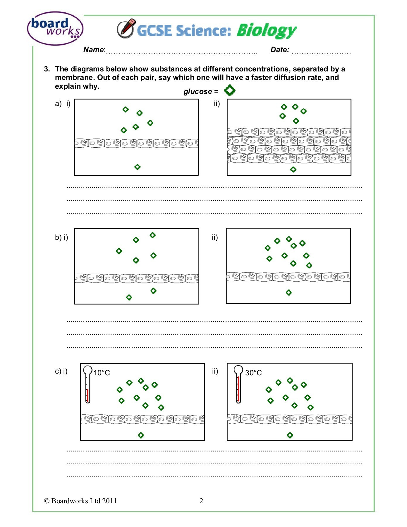 Transport In Cells Worksheet Diffusion Osmosis and Active Transport Worksheet Pages 1 4