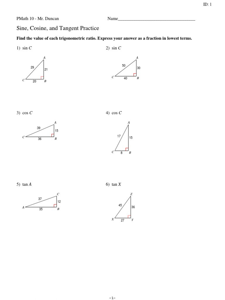 Trigonometric Ratios Worksheet Answers Intro to Trig Worksheet Trigonometric Functions