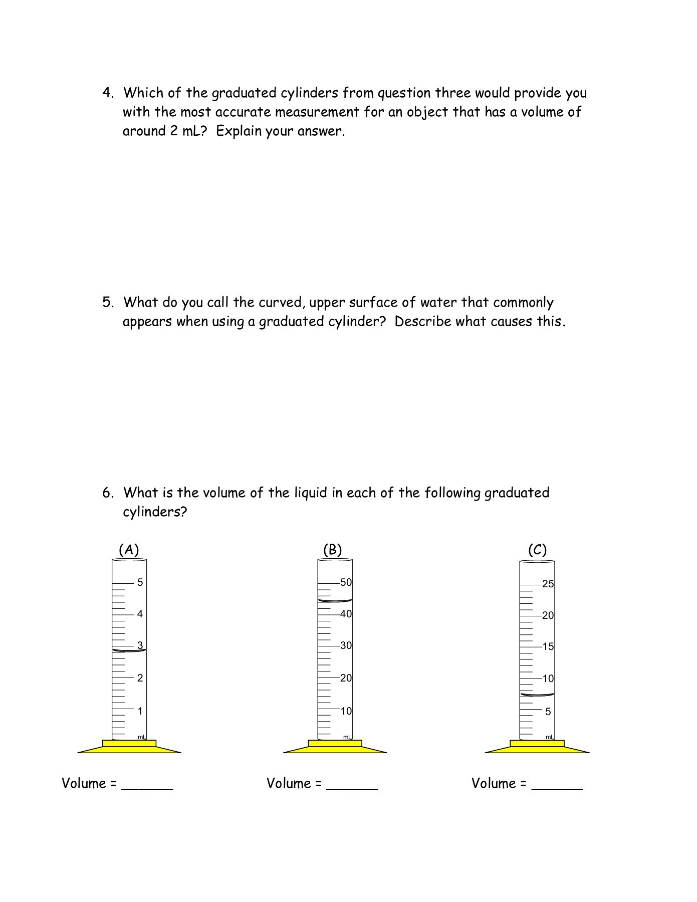 Triple Beam Balance Practice Worksheet Measurement Practice Volume Length Mass Pages 1 7