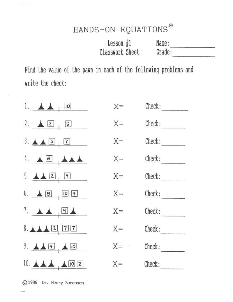 Two Step Equation Worksheet solving Two Step Equations with Balancing Scales Worksheet