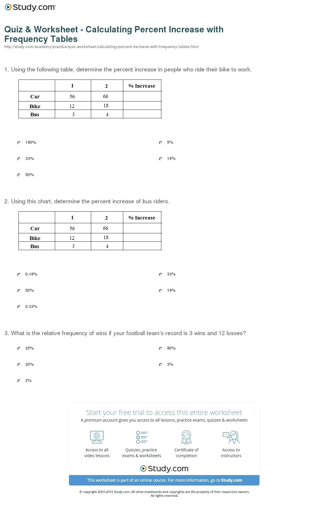 Two Way Frequency Table Worksheet 2 Way Frequency Table Worksheet Worksheet List