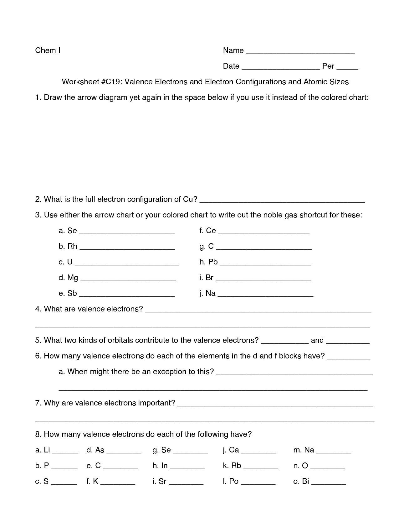 Valence Electrons Worksheet Answers Chemistry Worksheet Lewis Dot Structures Answer Key