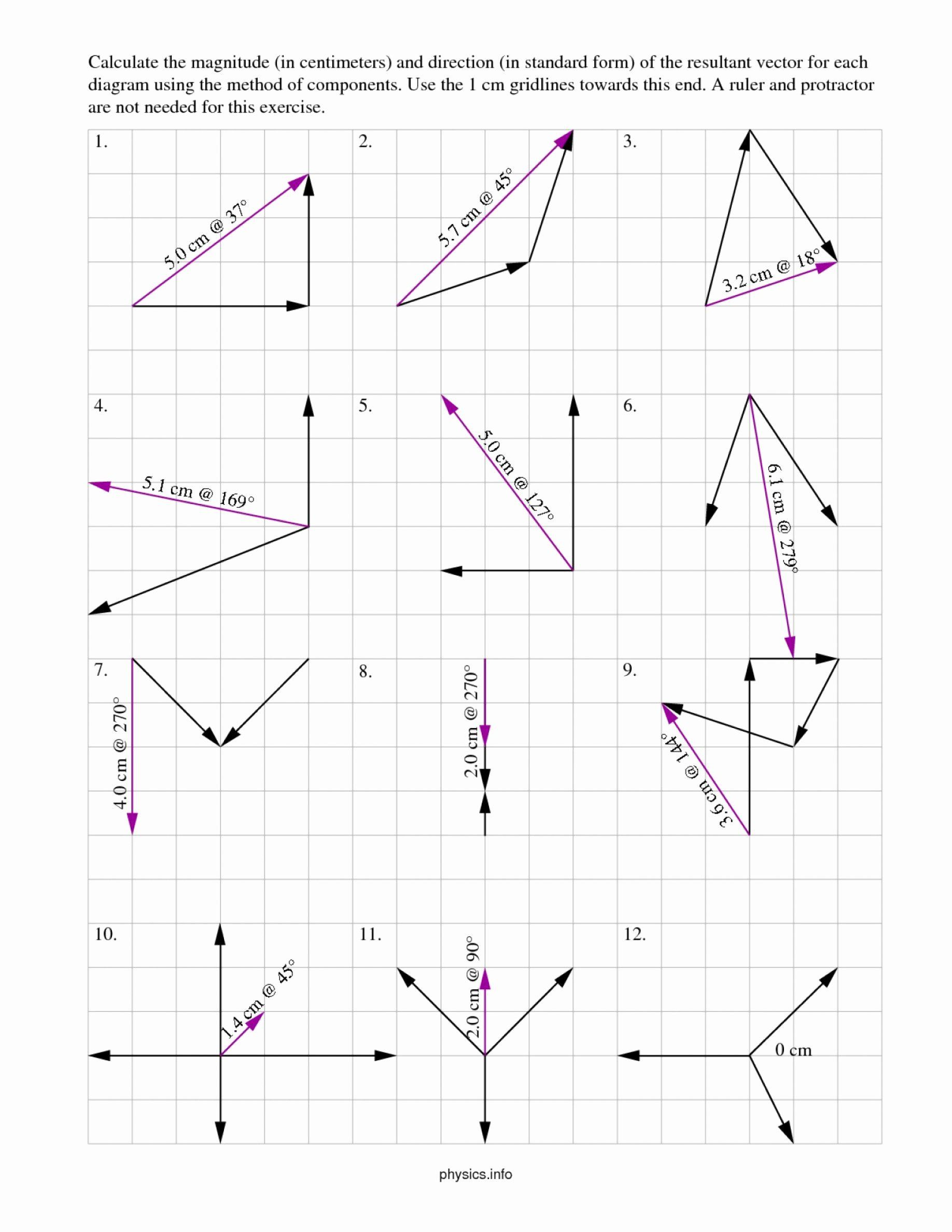 Vectors Worksheet with Answers Pin On Customize Design Worksheet Line