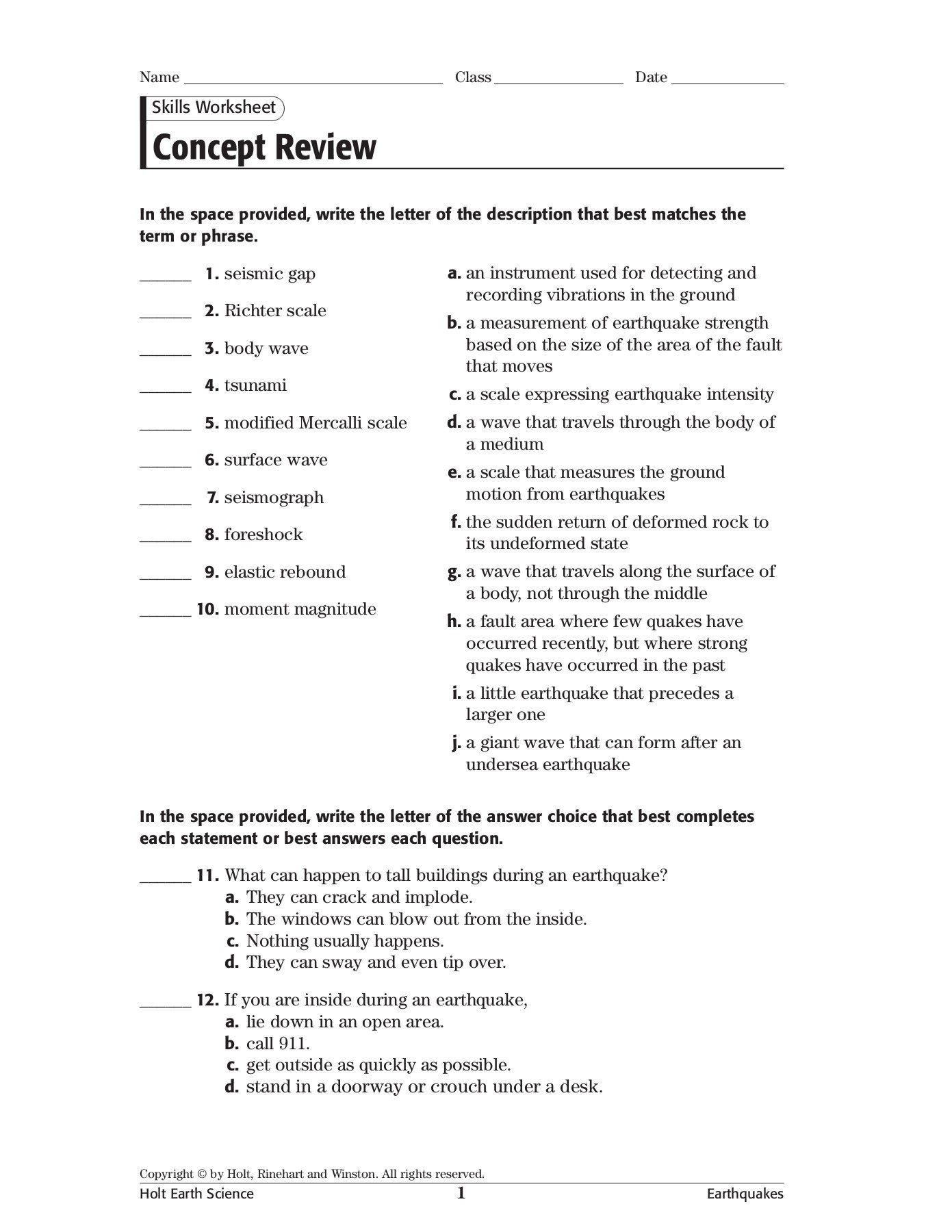 Wave Review Worksheet Answer Key Skills Worksheet Concept Review Pages 1 3 Text Version