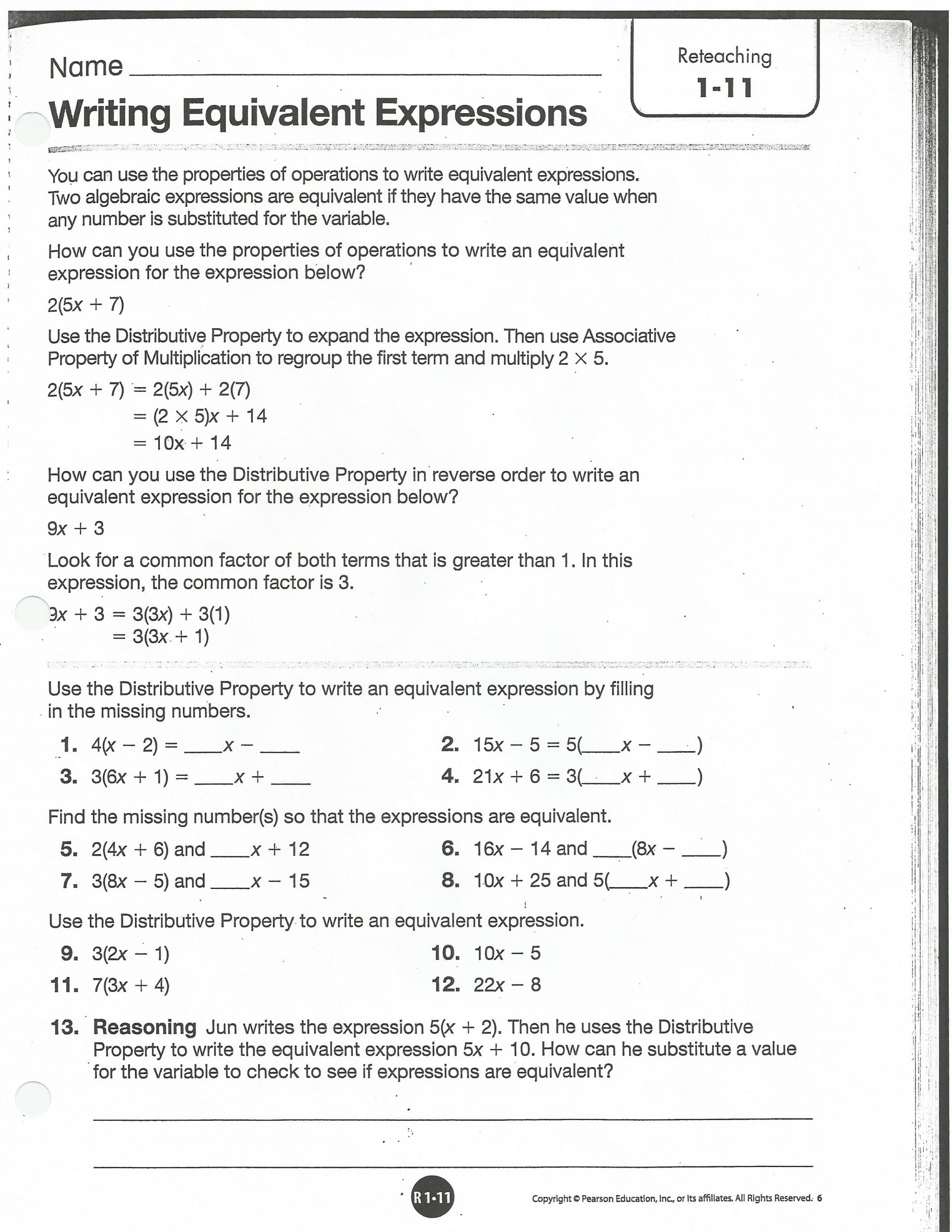 Writing and Evaluating Expressions Worksheet Evaluating Expressions Worksheet Fun