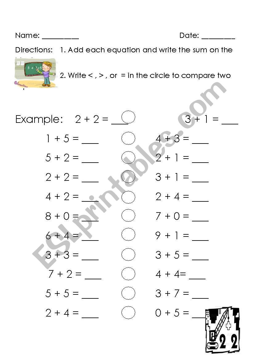 Writing Equations From Tables Worksheet English Worksheets Paring Sums Equations 6th Grader Fun