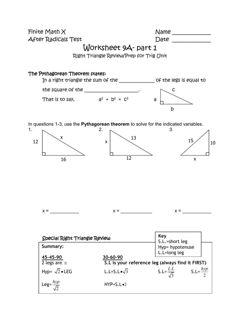 5 8 Special Right Triangles Worksheet Preserve today the Following No Cost Editable Special Right