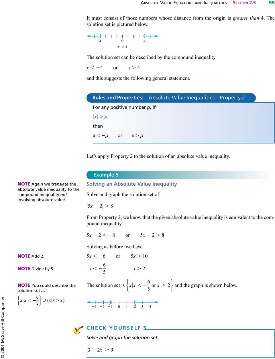 Absolute Value Inequalities Worksheet Answers Absolute Value Equations and Inequalities Pdf Free Download