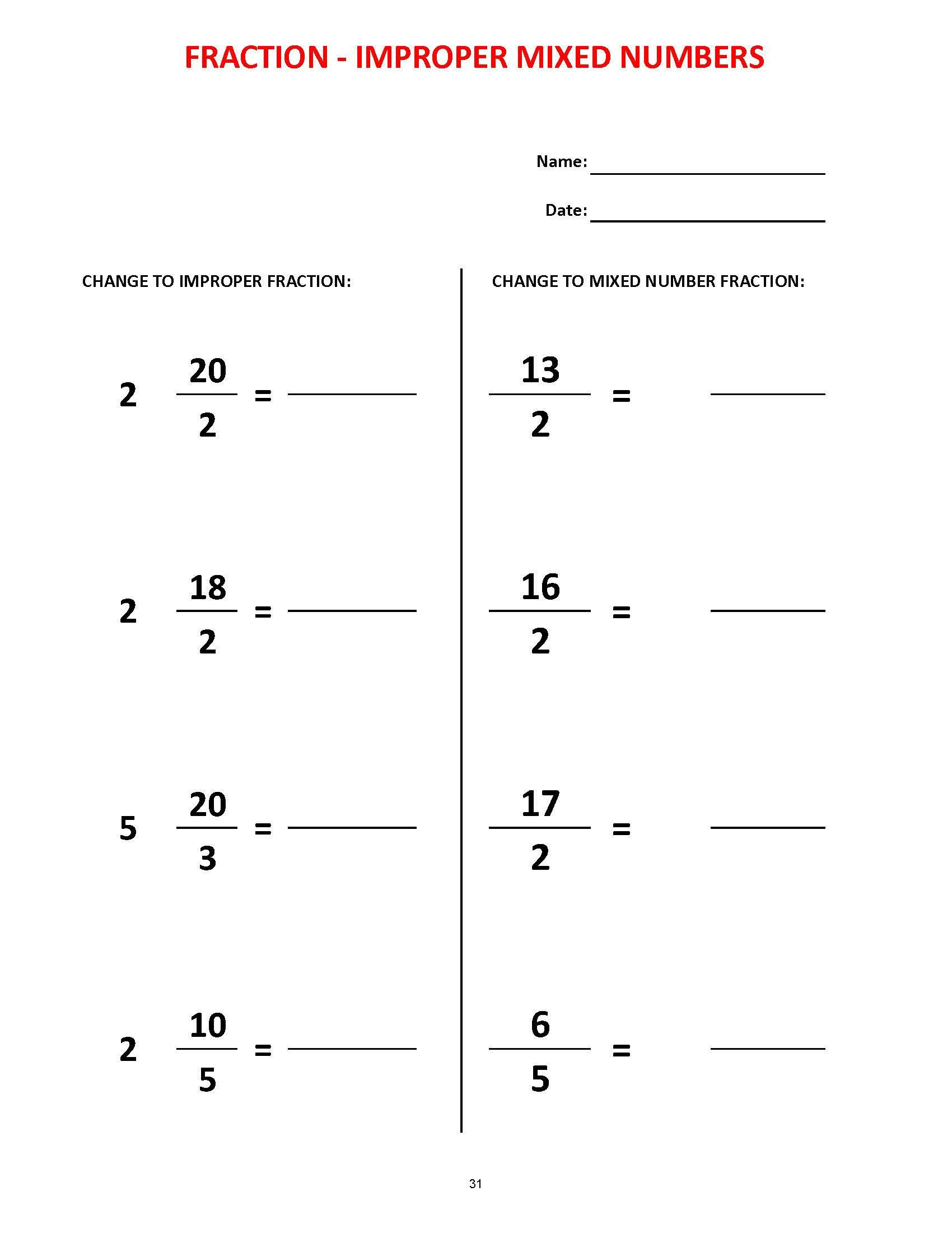Adding Mixed Numbers Worksheet Fractions 36 Worksheets Equivalent Fractions Mixed