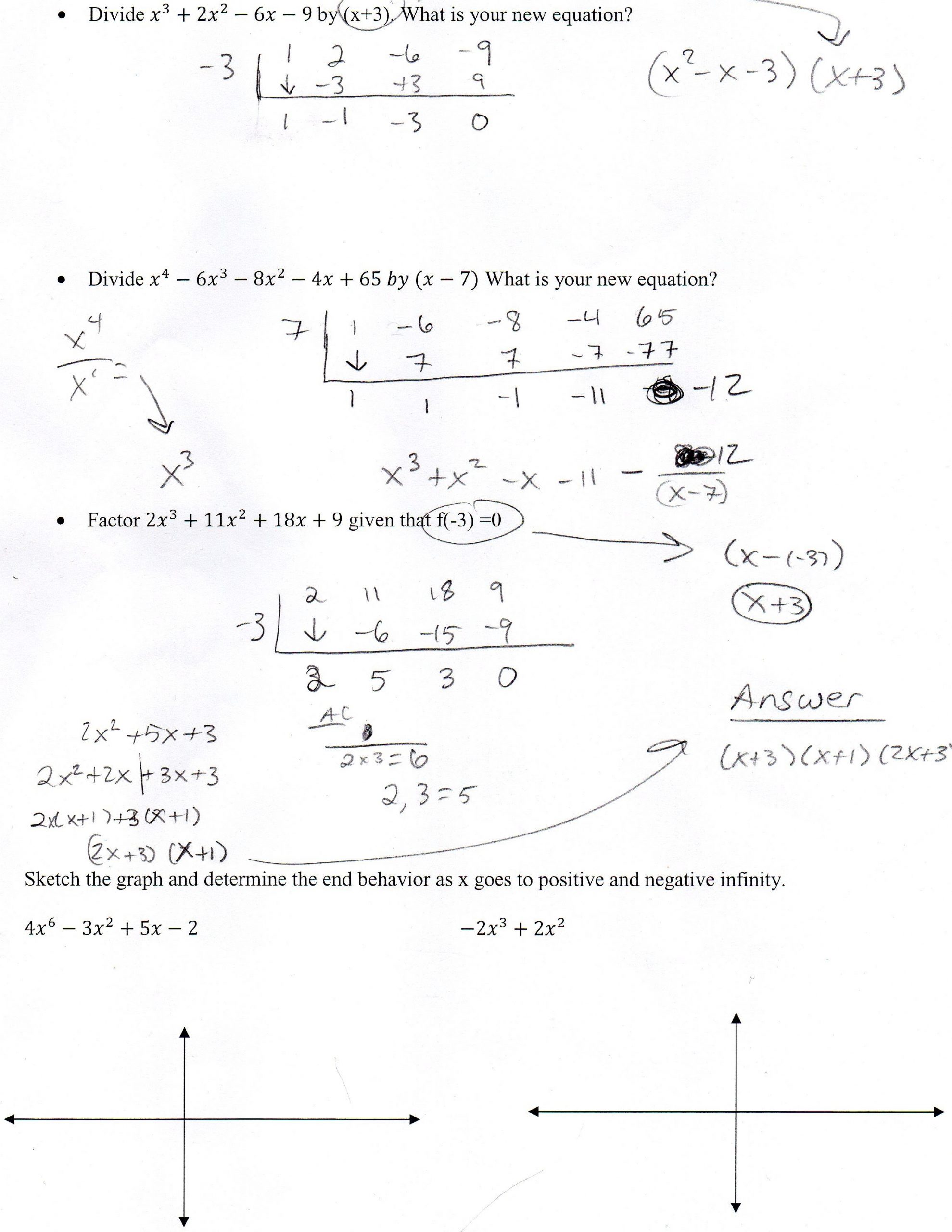 Algebra 2 Worksheet Pdf Algebra Ii Mr Shepherd S Pasture