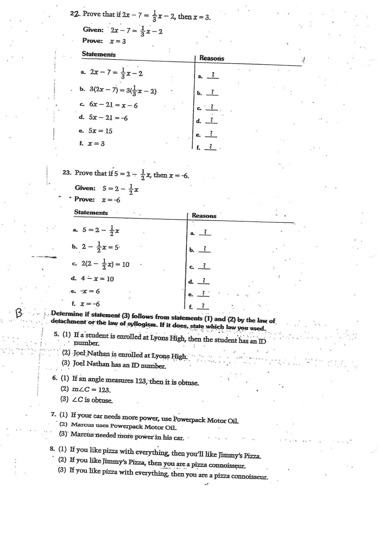 Algebraic Proofs Worksheet with Answers Flow Chart Proofs Worksheet