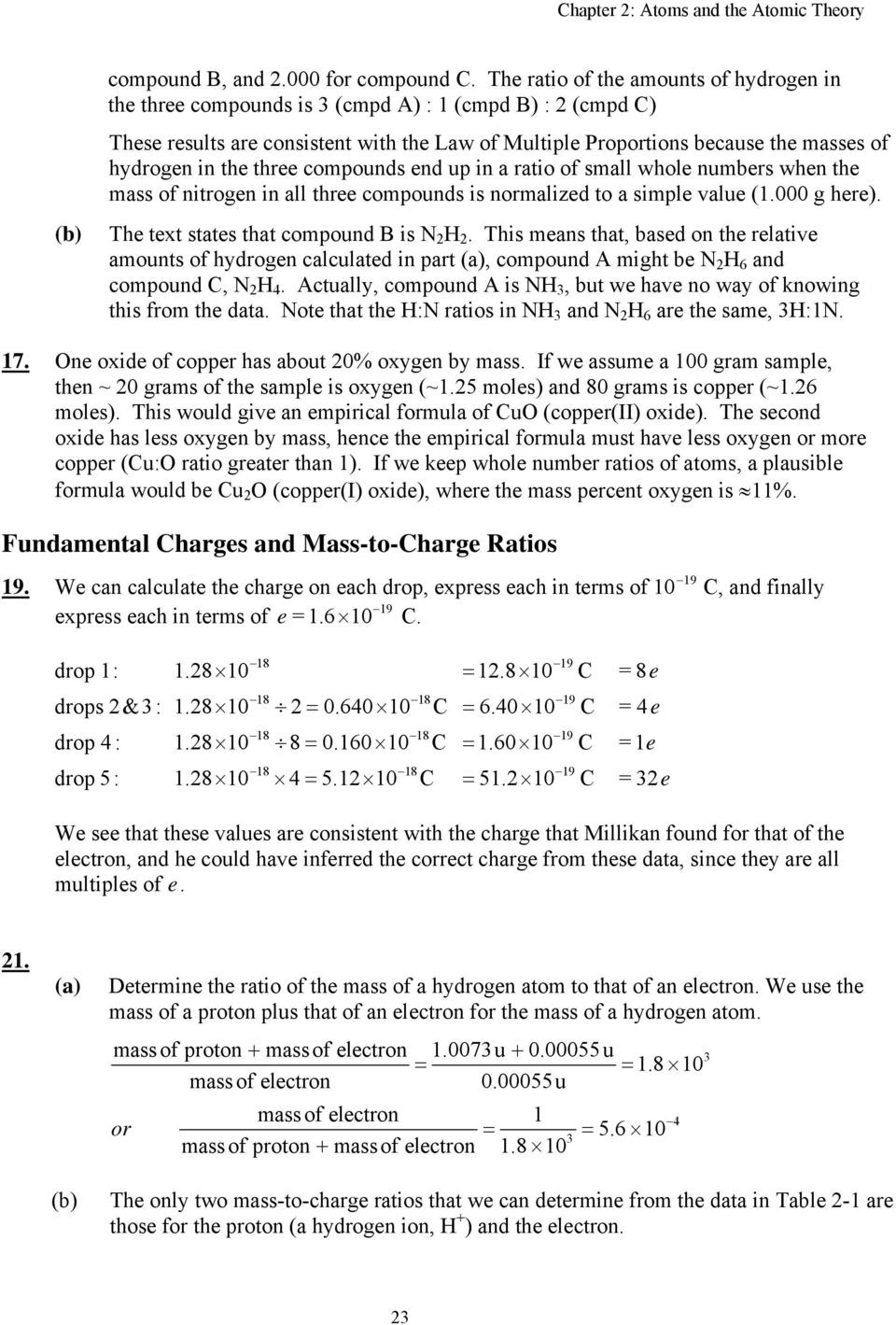 Atomic theory Worksheet Answers Chapter 2 atoms and the atomic theory Pdf Free Download