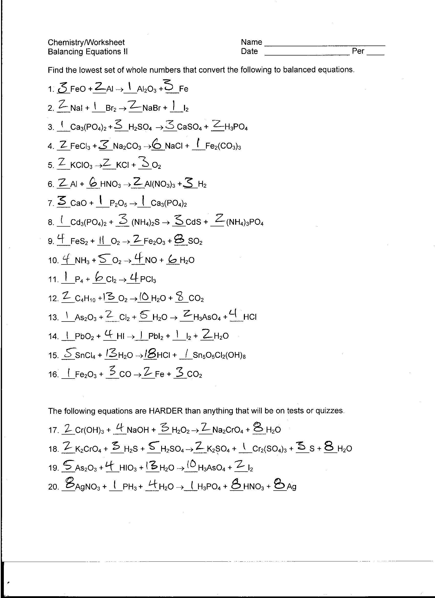 Balancing Nuclear Equations Worksheet Answers Foothill High School