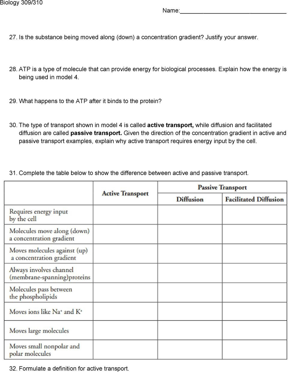 Cell Transport Review Worksheet Cell Transport and Plasma Membrane Structure Pdf Free Download