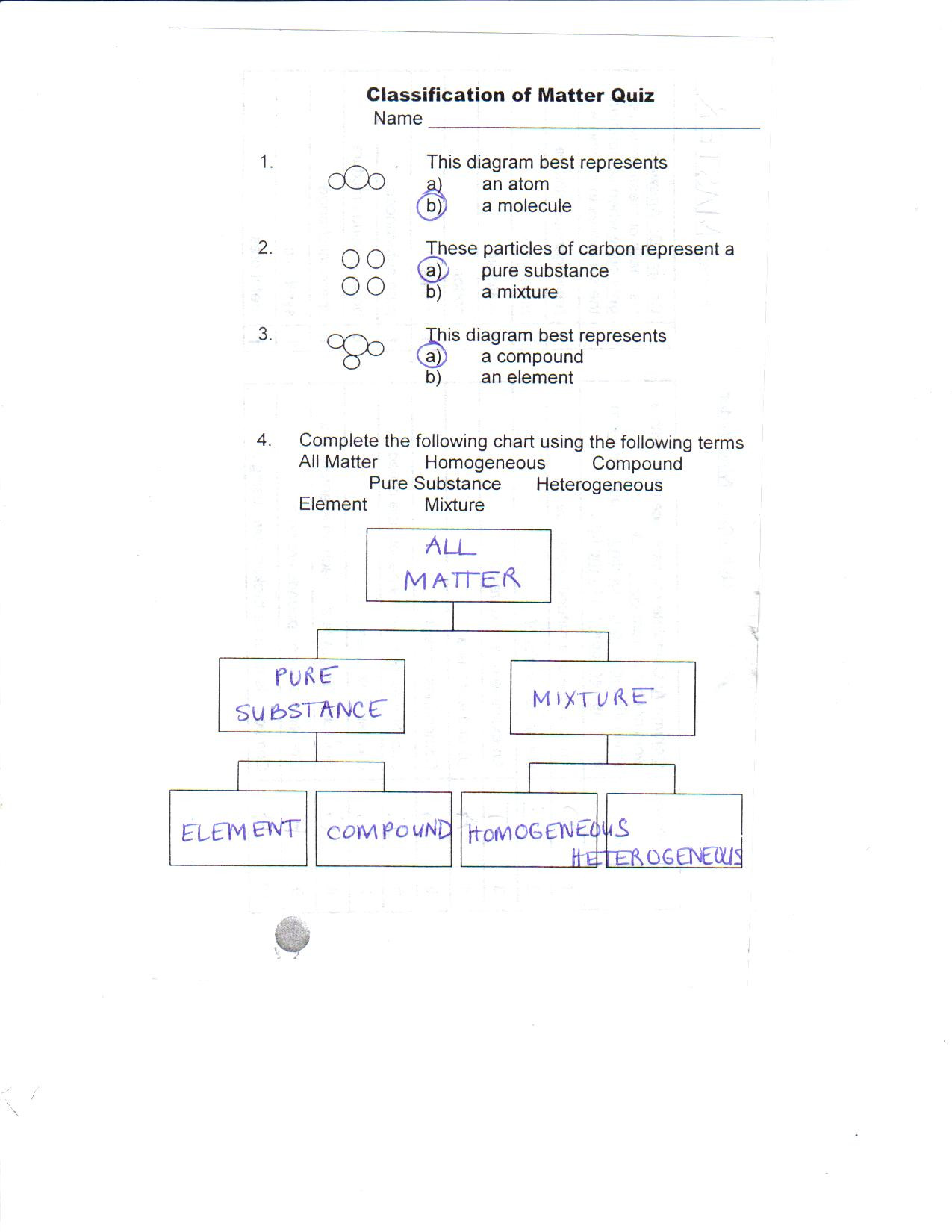 Classifying Matter Worksheet Answer Key toxic Science