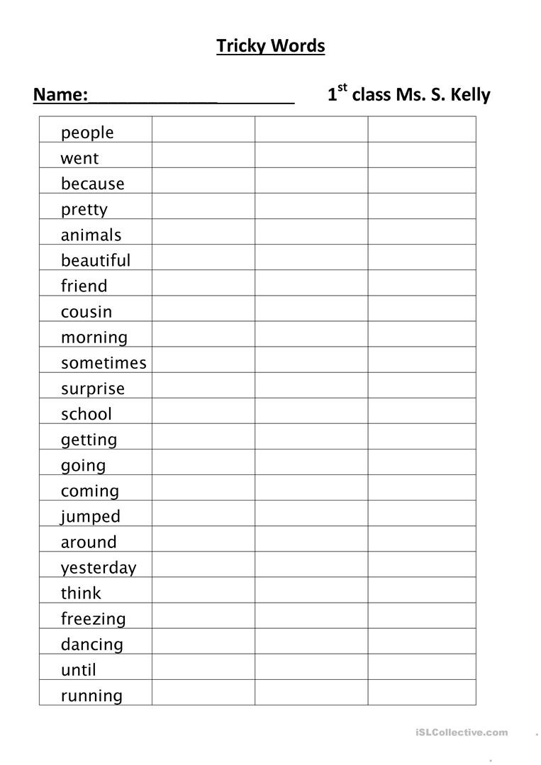 Commonly Misspelled Words Worksheet Mon Misspelled Words English Esl Worksheets for