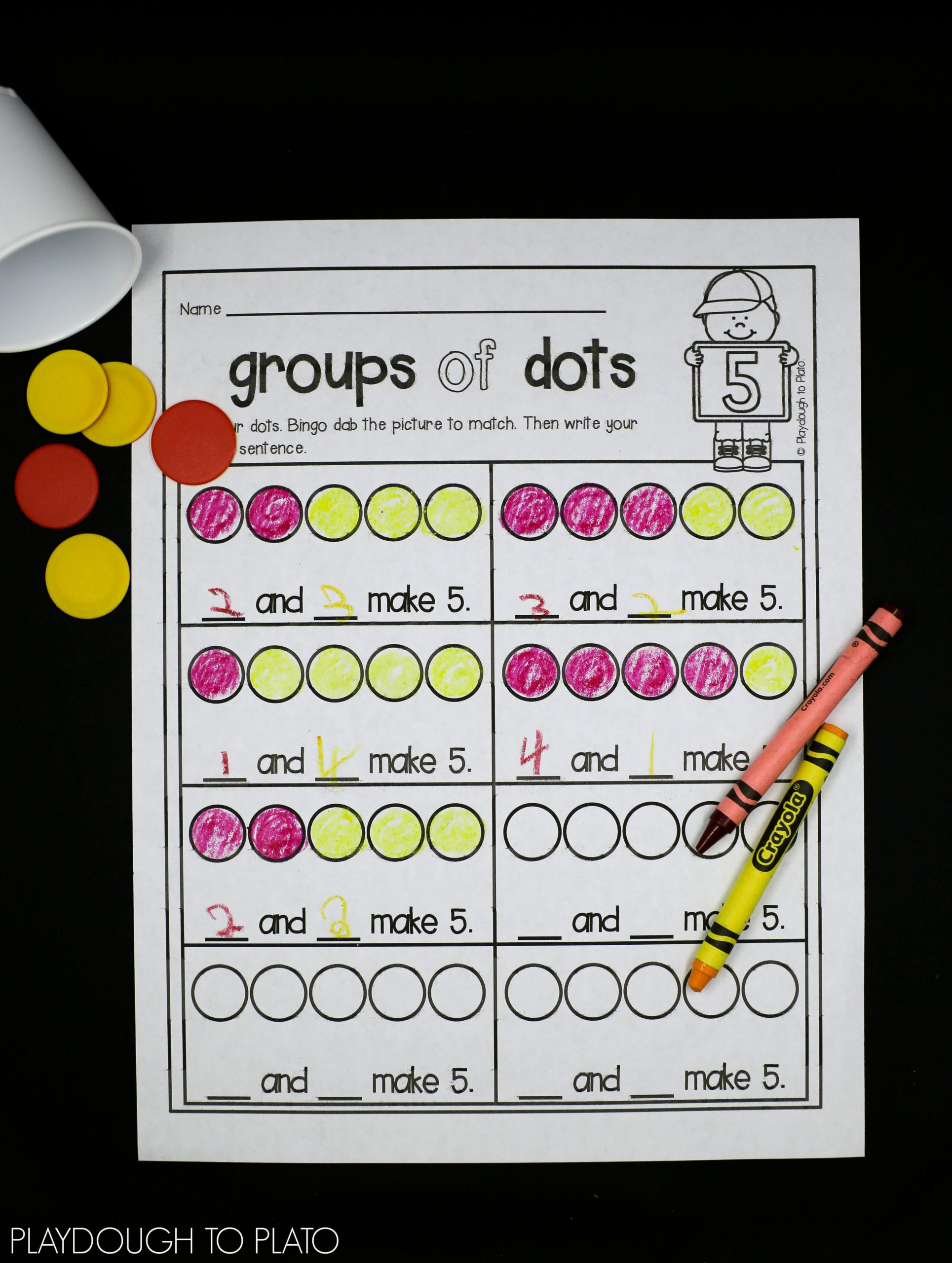 Composing and Decomposing Numbers Worksheet Number De Position Playdough to Plato