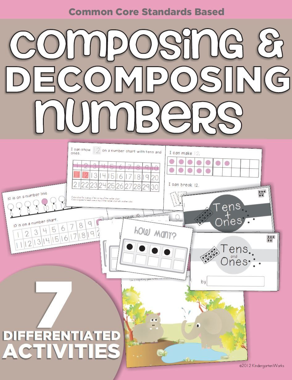 Composing and Decomposing Numbers Worksheet Posing and De Posing Numbers A Guided Math Lesson Plan