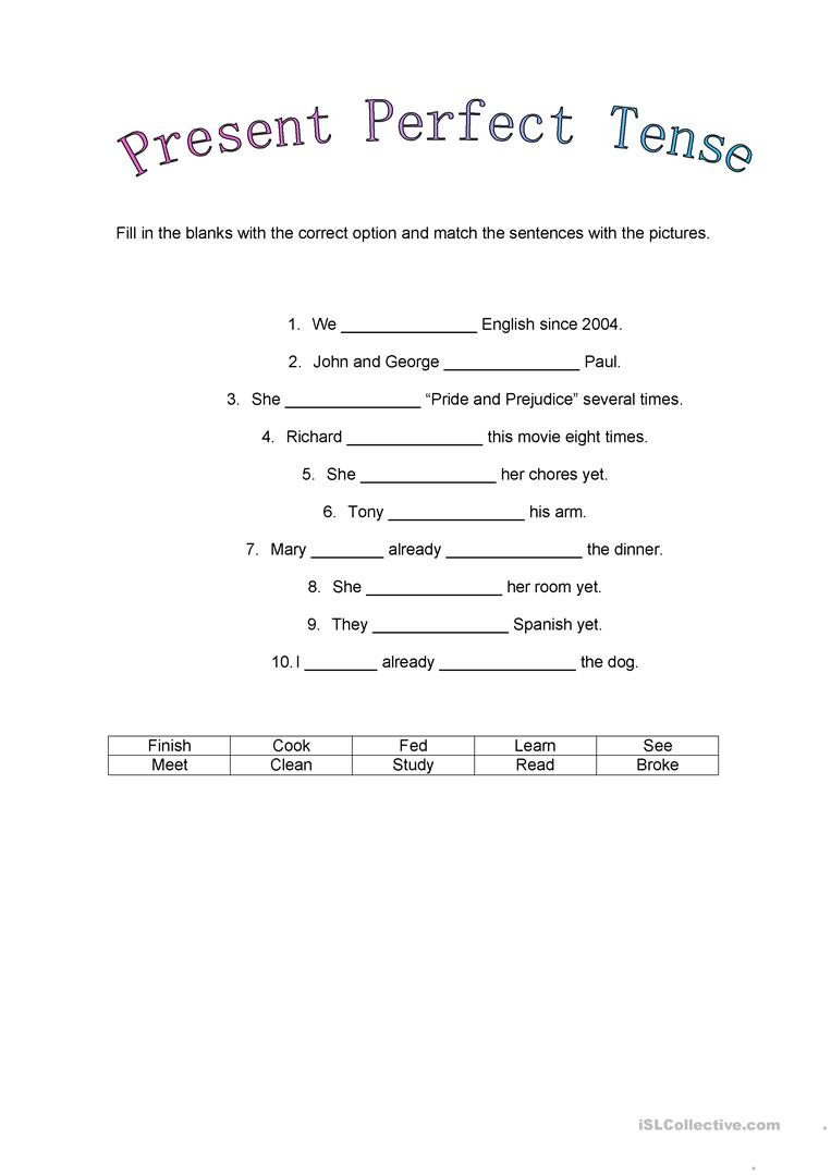 Composition Of Transformations Worksheet Present Perfect and Past Perfect English Esl Worksheets